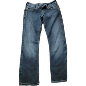 SILVER Sanitorium Low-Rise Dark Wash Capri size 26